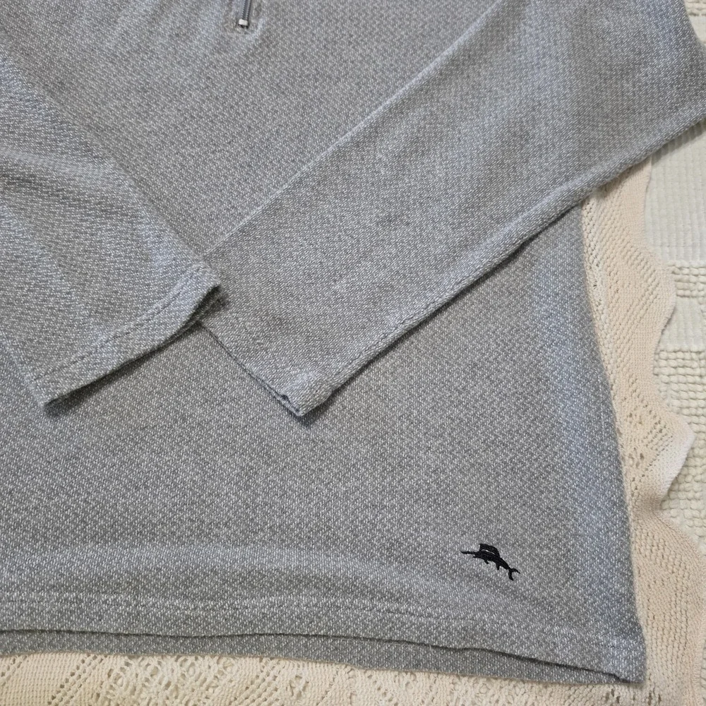 Tommy Bahama Mens Large‎ Pullover 1/4 Zip  Lightweight Golf Sport Summer Nights